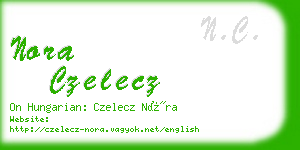 nora czelecz business card